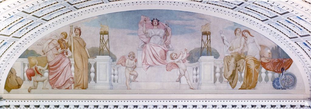 Secondo piano, Galleria sud - ovest. Biblioteca del Congresso Thomas Jefferson Building, Washington, D.C